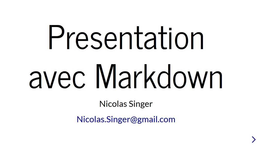 premier exemple de slide