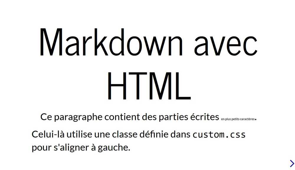 second exemple de slide